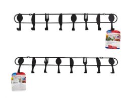 96 Pieces Multipurpose Hooks 18.5inchx3inch Black Clr - Hooks