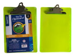 24 pieces Plastic Clipboard W/ Big Clip 9inch13inch - Clipboards and Binders
