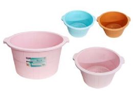 24 Pieces Plastic Foot Bath - Buckets & Basins