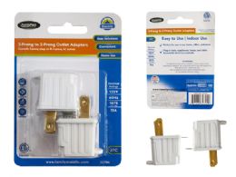 144 Pieces 2-Piece Etl Outlet Adapter 3pronG-2prong - Chargers & Adapters