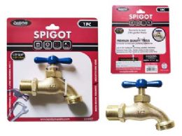 24 Pieces Spigot,1/2inch To 3/4inch, 3.9inchl W Handle - Garden Hoses and Nozzles
