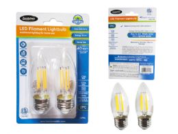 48 Pieces Led Lightbulb Filament 4w=40w Etl E26 C35 - Lightbulbs