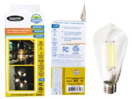 24 Pieces LED FILAMENT ETL BULB 3000K CLear - Lightbulbs
