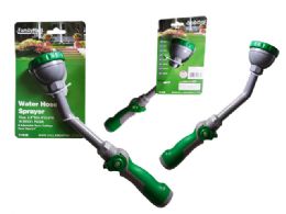 12 Wholesale Water Hose Sprayer 2.5inch Dia X13.5inch H Green, Grey