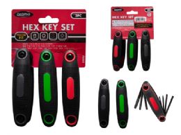 12 Pieces Hex Key 3-Piece Set 4.25" Long - Hex Keys