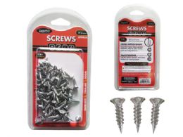 96 Pieces Screws 72gm Net Silver Wood 5/8in 3.5x16mm - Screws Nails and Anchors