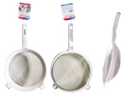 24 Pieces STRAINER HEAVY DUTY 8.1"X13.5" WHITE - Strainers & Funnels