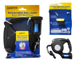 24 pieces Retractable Dog Leash W/ Waste Bags 20pc 5m Long - Pet Grooming Supplies