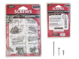 48 Pieces Screws Assorted 3.5x16 4.0x16 4.0x25mm - Screws Nails and Anchors