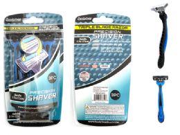 96 pieces Razor 3pc Men's 5inch L - Shaving Razors