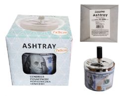 24 Wholesale Ashtray US Dollar Design 3.6inch D X 5.1inch H