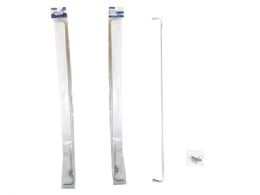 48 pieces Curtain Rod U-Shape 107cM-1.8m (42inch-72inch) White Clr - Window Curtains