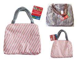 96 Pieces LUNCH BAG INSULATED PRINTED 8.75"X7.5"X5" - Lunch Bags & Accessories