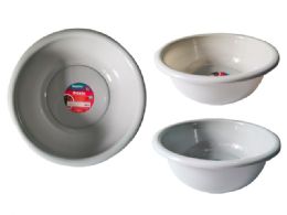 24 pieces Basin 26cm Dia X12.5cm H Blue,grey Clr - Buckets & Basins