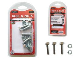 96 Pieces Bolt And Nuts 95gm Net 5/16x1in 8x25mm 5 Sets - Screws Nails and Anchors