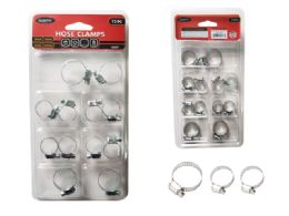 24 Pieces Hose Clamps 12-Piece 16 18 25 27mm - Clamps