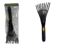 24 Pieces Black Handheld Leaf Rake - Garden Tools