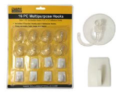 96 Packs 16pc Multipurpose Hooks - Hooks