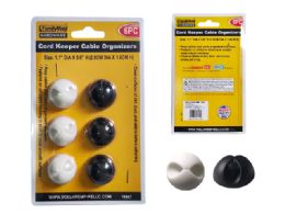 144 Pieces 6-Piece Cord Keepers Cable Organizers 1.2" Diameter - Wires and Cables