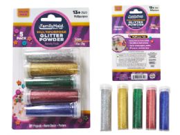 144 Pieces Glitter Powder Set 5-Piece 0.21oz 6g - Craft Glue & Glitter