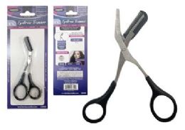 144 pieces Eyebrow Trimmer Comb 5inchl - Hair Brushes & Combs