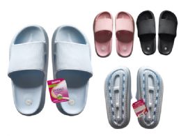 Wholesale Footwear Women's Eva Sandals Black Pink White Size 5-10