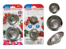 96 pieces Strainers 2pc Stainless Steel 2.75+3.5inch - Strainers & Funnels