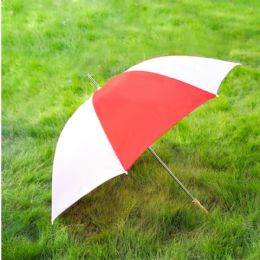 12 Pieces 60inch Red And White Barton Outdoor Rain Umbrella - Umbrellas & Rain Gear