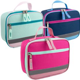 24 Pieces Fridge Pak Reflective Lunch Bag - 3 Colors - Lunch Bags & Accessories