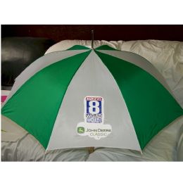 12 of Green White Custom Print Umbrella For Advertising