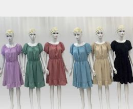 48 Pieces Women's Dress Short Sleeve - Womens Sundresses & Fashion