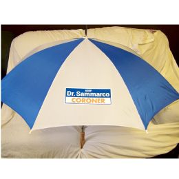 12 of Blue White Umbrella With Your Custom Logo