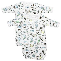 12 of Print Infant Gowns Pack Of 2 Newborn