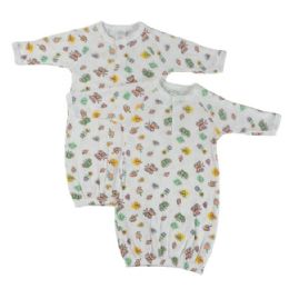 12 of Butterfly Print Infant Gowns Pack Of 2 Newborn