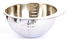 12 of Heavy-Gauge Stainless Steel Measuring Bowl (10.5 cup)