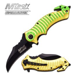 12 of MTech USA MT-A884YG RESCUE KNIFE 5" CLOSED