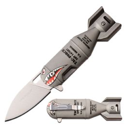 3 of Tac-Force Spring Assisted Knife - Torpedo Art Knife in Gray