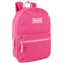 24 Pieces 17-Inch Trailmaker Classic Backpack Pink - Backpacks 17"