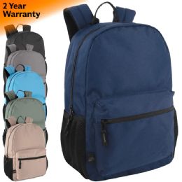 24 Pieces 17-Inch Mountain Edge Classic Backpack - 2 Year Warranty - Backpacks 17"