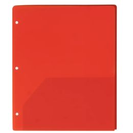 100 Pieces Translucent 2-Pocket Poly Folders - Folders and Report Covers