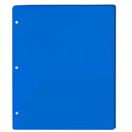 100 Pieces Translucent 2-Pocket Poly Folders - Folders and Report Covers