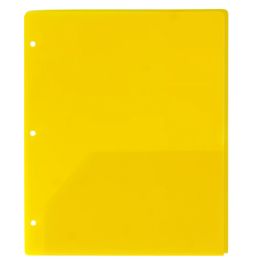 100 Pieces Translucent 2-Pocket Poly Folders - Folders and Report Covers
