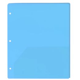100 Pieces Translucent 2-Pocket Poly Folders - Folders and Report Covers
