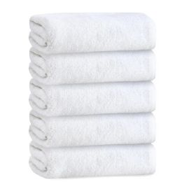 25 Pieces Adult Plush Bath Towel - White - Bath Towels