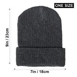 100 of Adult Wool Knit Hat Beanie - Grey