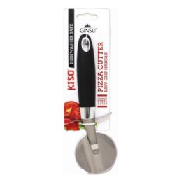 12 pieces Ginsu Kiso Stainless Steel Pizza Cutter With Easy Grip Handle - Stainless Steel Cookware