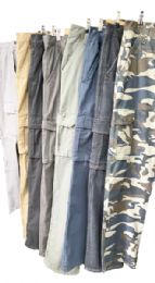 6 Pieces Mens Cargo Pants (assorted Color And Sizes) - Mens Pants