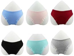 30 of Ladies Assorted Underwear Laced Solid Colors
