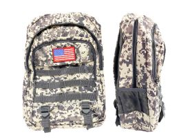 6 of Assorted Camo Backpack