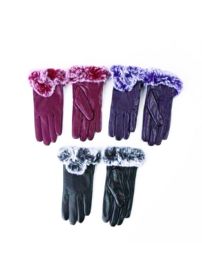 12 of Ladies Fur Winter Gloves